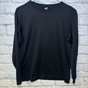 Vintage Patagonia Capilene Base Layer Long Sleeve Shirt Womens Medium Black USA